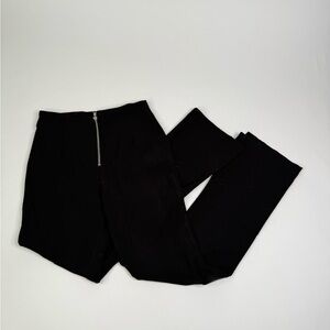 Stylish Black High Rise Pants with Zipper